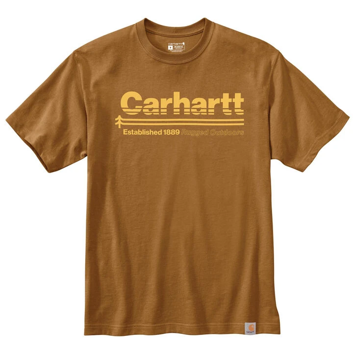 Carhartt Men's Relaxed Fit Heavyweight Outdoors Graphic Short-Sleeve T-Shirt 1 Carhartt Men's Relaxed Fit Heavyweight Outdoors Graphic Short-Sleeve T-Shirt
