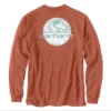 Carhartt Men's Relaxed Fit Heavyweight Mountain Graphic Long-Sleeve T-Shirt