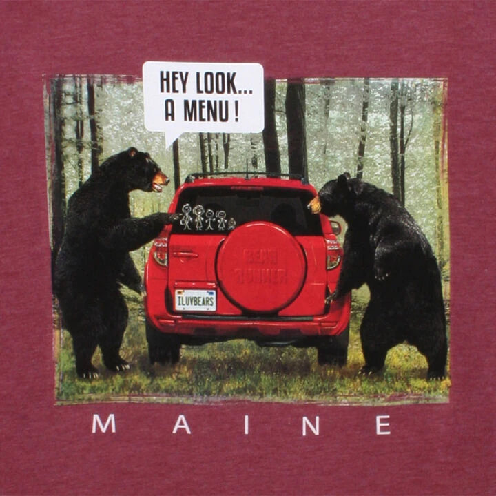 The Duck Company Men's Bear Menu Short-Sleeve T-Shirt 3 The Duck Company Men's Bear Menu Short-Sleeve T-Shirt - Image 3