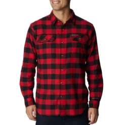 Columbia Men's Flare Gun Stretch Flannel Long-Sleeve Shirt -Garmentra Sales Store 1861581 616 1
