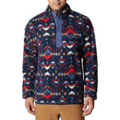 Columbia Men's Helvetia Half-Snap Fleece Pullover -Garmentra Sales Store 1889851 478 f