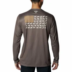 Columbia Men's PHG Terminal Shot Game Flag Long-Sleeve Shirt -Garmentra Sales Store 1956111 254 b preview download