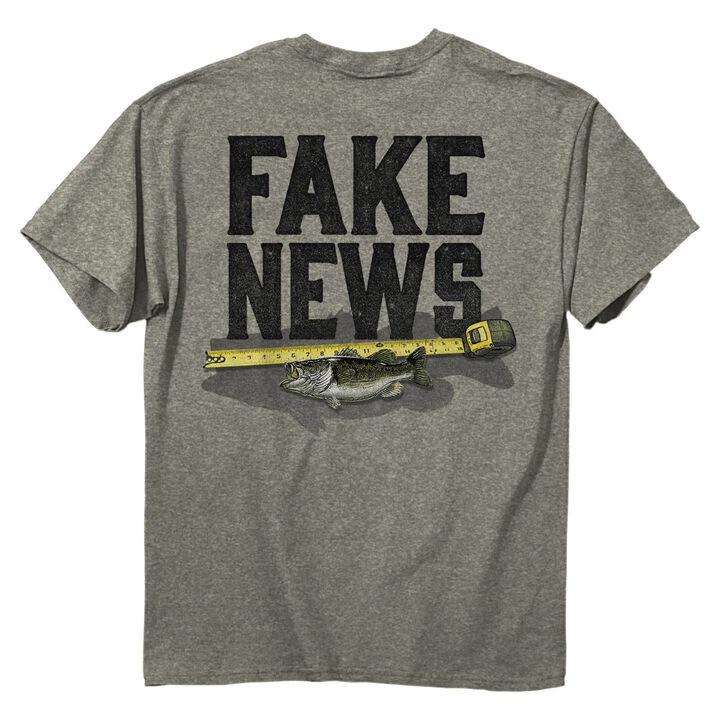 Buck Wear Men's Fake News Fish Short-Sleeve T-Shirt 1 Buck Wear Men's Fake News Fish Short-Sleeve T-Shirt