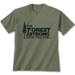 Earth Sun Moon Trading Men's The Forest Is Strong Short-Sleeve T-Shirt