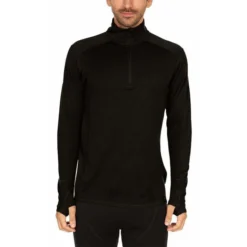 Minus 33 Men's Isolation Midweight Merino Wool Quarter-Zip Base Layer Top