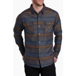 Kuhl Men's Disordr Flannel Long-Sleeve Shirt -Garmentra Sales Store 7334 sgl p 1 20904 pdp photo SUNSET GOLD