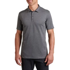 Kuhl Men's AirKuhl Polo Short-Sleeve Shirt -Garmentra Sales Store 7344 airkuhl polo carbon front pdp photo