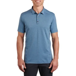 Kuhl Men's AirKuhl Polo Short-Sleeve Shirt -Garmentra Sales Store 7344 airkuhl polo marin blue front pdp photo