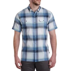 Kuhl Men's Response Short-Sleeve Shirt -Garmentra Sales Store 7452 response brisk blue front pdp photo