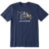 Life Is Good Men's Jake And Rocket Dock Fish Crusher Short-Sleeve T-Shirt