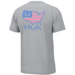 Huk Men's American Huk Short-Sleeve T-Shirt -Garmentra Sales Store H1000399 034 B Revised