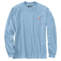 Carhartt Men's Big & Tall Loose Fit Heavyweight Long-Sleeve Pocket T-Shirt -Garmentra Sales Store K126 H74 MF22 e