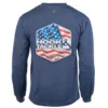 Hook & Tackle Men's Star Spangled Performance Fishing Long-Sleeve Shirt