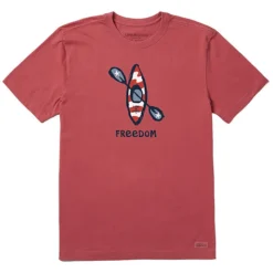 Life Is Good Men's Freedom Kayak Crusher Short-Sleeve T-Shirt