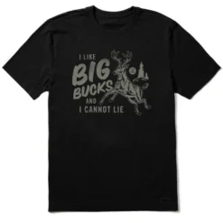 Life Is Good Men's I Like Big Bucks Crusher Short-Sleeve T-Shirt