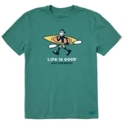 Life Is Good Men's Jake Just Add Water Kayak Crusher Short-Sleeve T-Shirt