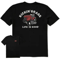 Life Is Good Men's Kickin' Grass Crusher-LITE Short-Sleeve T-Shirt
