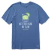 Life Is Good Men's Let The Fun Be Gin Crusher Short-Sleeve T-Shirt