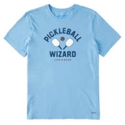 Life Is Good Men's Pickleball Wizard Crusher Short-Sleeve T-Shirt