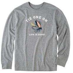 Life Is Good Men's Tie One On Crusher Long-Sleeve T-Shirt