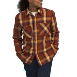 The North Face Men's Valley Twill Flannel Long-Sleeve Shirt -Garmentra Sales Store NF0A5GHP OML hero