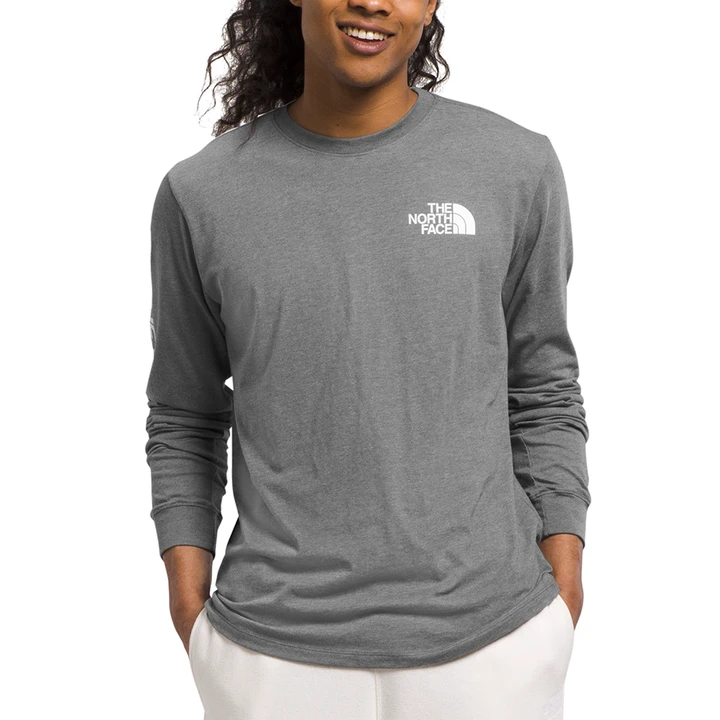 The North Face Men's Sleeve Hit Graphic Long-Sleeve T-Shirt 1 The North Face Men's Sleeve Hit Graphic Long-Sleeve T-Shirt