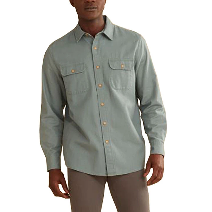 Pendleton Men's Beach Shack Cotton Twill Solid Long-Sleeve Shirt 1 Pendleton Men's Beach Shack Cotton Twill Solid Long-Sleeve Shirt