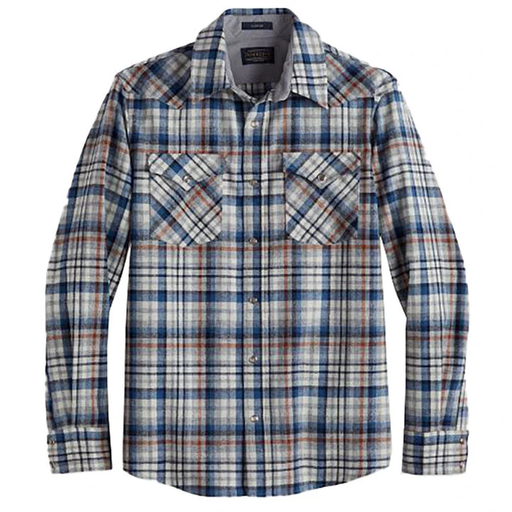 Pendleton Men's Plaid Snap-Front Western Canyon Long-Sleeve Shirt 3 Pendleton Men's Plaid Snap-Front Western Canyon Long-Sleeve Shirt - Image 3