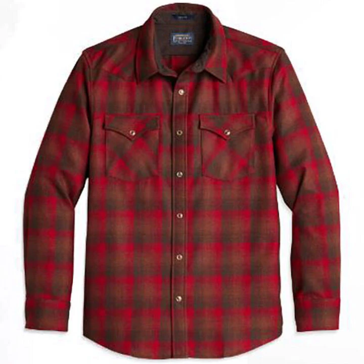 Pendleton Men's Plaid Snap-Front Western Canyon Long-Sleeve Shirt 2 Pendleton Men's Plaid Snap-Front Western Canyon Long-Sleeve Shirt - Image 2
