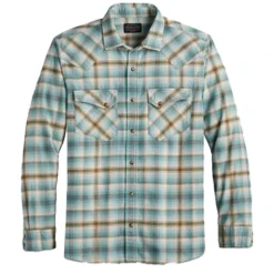 Pendleton Men's Wyatt Snap-Front Cotton Long-Sleeve Shirt