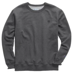 Champion Men's Powerblend Sweats Pullover Crew Sweatshirt -Garmentra Sales Store Powerblend Sweats Pullover Crew Sweatshirt S0888 G61 GRANITE HEATHER