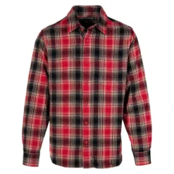 Schott NYC Men's Plaid Cotton Flannel Long-Sleeve Shirt