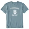 Life Is Good Men's Renewable Energy Crusher Short-Sleeve T-Shirt