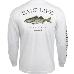 Salt Life Men's Striped Bass Long-Sleeve T-Shirt