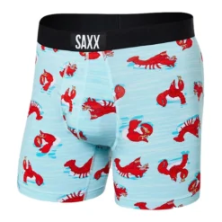 SAXX Men's Ultra Fly Boxer Brief -Garmentra Sales Store Saxx Ultra Lobster Lounger Aqua