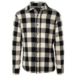 Schott NYC Men's Buffalo Plaid Cotton Flannel Long-Sleeve Shirt 5 Schott NYC Men's Buffalo Plaid Cotton Flannel Long-Sleeve Shirt -Garmentra Sales Store SchottNYC H2134 BlackWhite 1