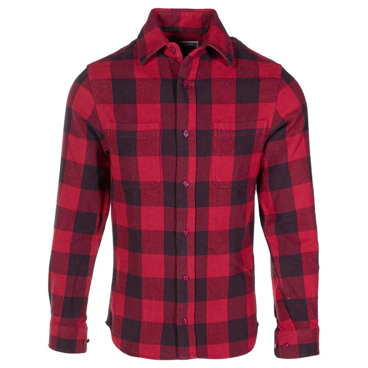 Schott NYC Men's Buffalo Plaid Cotton Flannel Long-Sleeve Shirt 2 Schott NYC Men's Buffalo Plaid Cotton Flannel Long-Sleeve Shirt - Image 2