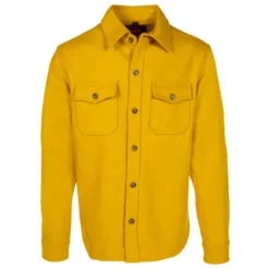 Schott NYC Men's CPO Wool Long-Sleeve Shirt 13 Schott NYC Men's CPO Wool Long-Sleeve Shirt -Garmentra Sales Store Schott 7810 Mustard 1