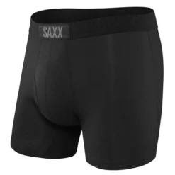 SAXX Men's Ultra Fly Boxer Brief -Garmentra Sales Store Ultra Fly Boxer Brief SXBB30F BLACK FRONT