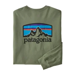 Patagonia Men's Fitz Roy Horizons Responsibili-Tee Long-Sleeve T-Shirt -Garmentra Sales Store WBF21 38514 SEGN