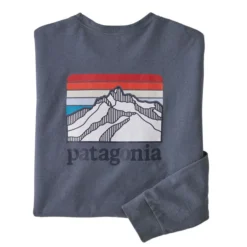 Patagonia Men's Line Logo Ridge Responsibili-Tee Long-Sleeve T-Shirt -Garmentra Sales Store WBF21 38517 PLGY