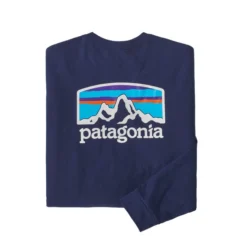 Patagonia Men's Fitz Roy Horizons Responsibili-Tee Long-Sleeve T-Shirt -Garmentra Sales Store WBF22 38514 SNDB