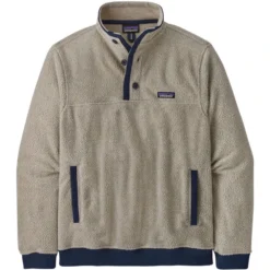 Patagonia Men's Shearling Fleece Button Pullover 9 Patagonia Men's Shearling Fleece Button Pullover -Garmentra Sales Store WBS22 26140 NAT