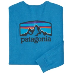 Patagonia Men's Fitz Roy Horizons Responsibili-Tee Long-Sleeve T-Shirt -Garmentra Sales Store WBS22 38514 APBL