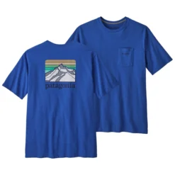 Patagonia Men's Line Logo Ridge Pocket Responsibili-Tee Short-Sleeve T-Shirt -Garmentra Sales Store WBS23 38511 BBSD
