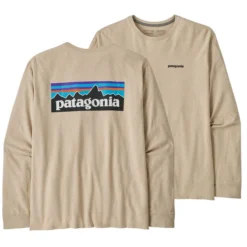 Patagonia Men's P-6 Logo Responsibili-Tee Long-Sleeve T-Shirt -Garmentra Sales Store WBS23 38518 ORTN