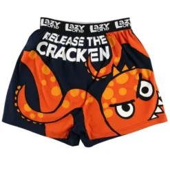 Lazy One Men's Release The Cracken Comical Boxer Short