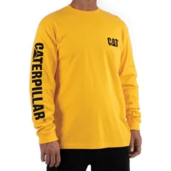 CAT Workwear Men's Trademark Banner Long-Sleeve T-Shirt