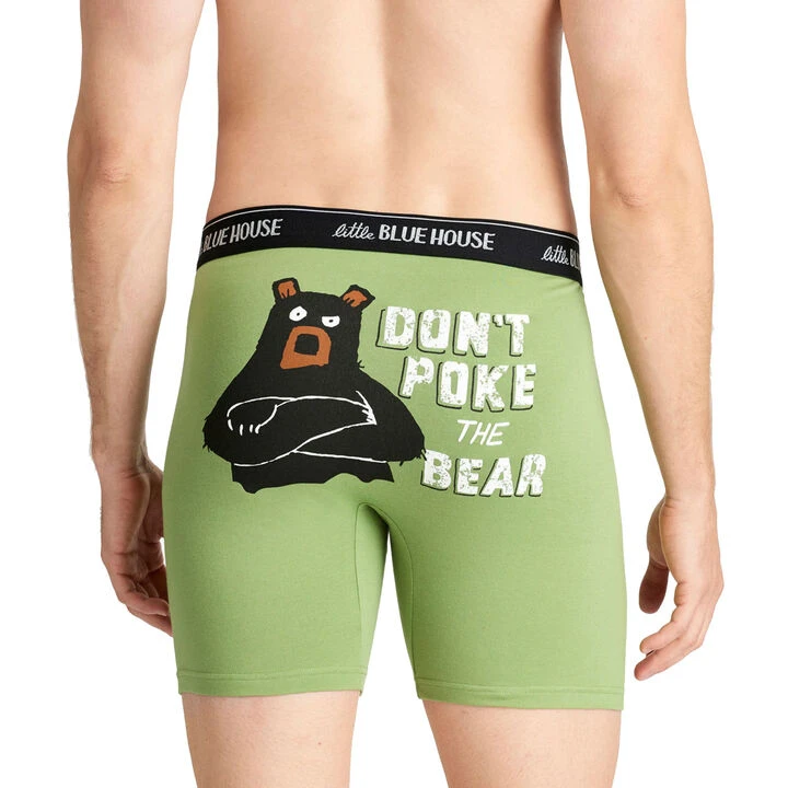 Hatley Little Blue House Men's Don't Poke The Bear Boxer Brief 1 Hatley Little Blue House Men's Don't Poke The Bear Boxer Brief