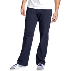 Champion Men's Big & Tall Open Bottom Leg Everyday Cotton Pant -Garmentra Sales Store p7309 navy